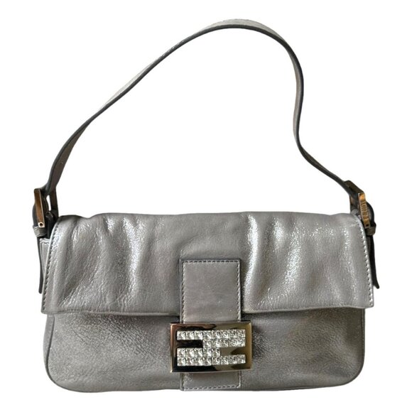 Fendi Handbags - Fendi Silver Baguette